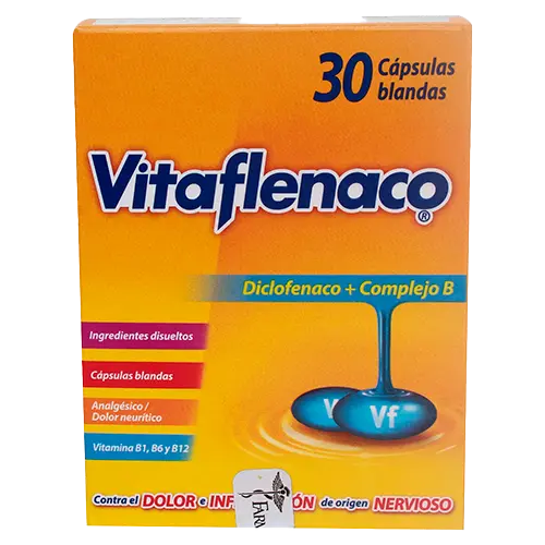 VITAFLENACO CÁPSULA 25 MG