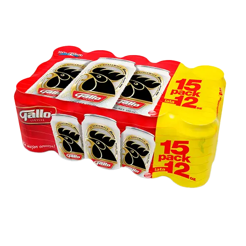 15 PACK GALLO 12 ONZAS