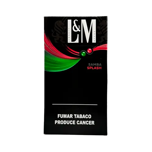 CAJETILLA CIGARROS L&M SAMBA SPLASH 20 UNIDADES