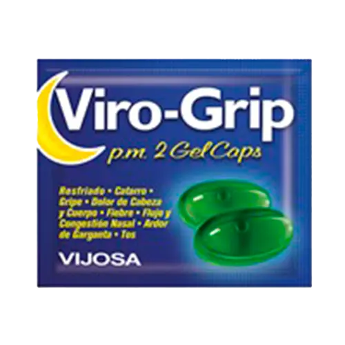 SOBRE VIROGRIP 2 TABLETAS NOCHE