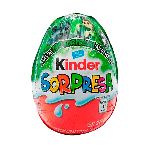 CHOCOLATE KINDER SORPRESA VERDE 39 GRS