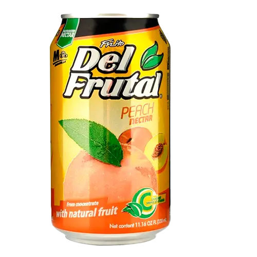 JUGO NECTAR DEL FRUTAL MELOCOTON LATA  330ML