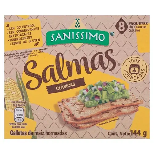 [658480001101] GALLETA SALMAS CLÁSICAS (PAQUETE 8 ) 414 GR