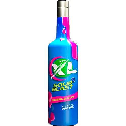 [7406293000377] RON XL SOUR BUBBLE GUM 750 ML